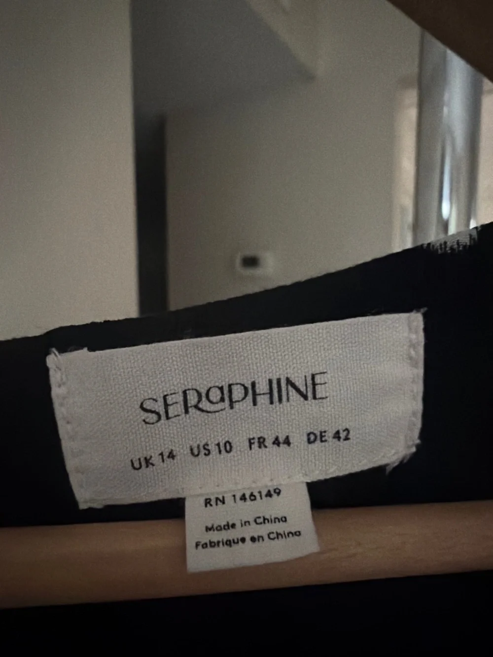 Seraphine Black Maternity Dress - Picture 3 of 5